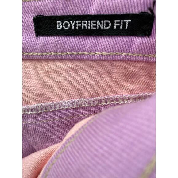 Jaded London Women's 28 Patchwork Raw Hem Boyfriend Fit Jeans - Picture 7 of 10